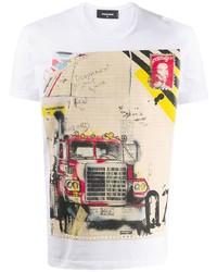 DSQUARED2 Truck Print T Shirt