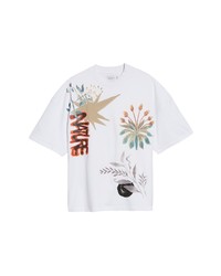 Topman Turtle Oversize Graphic Tee In White At Nordstrom