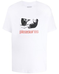 Pleasures Tv Graphic Print T Shirt