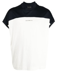 Emporio Armani Two Tone Logo Print T Shirt