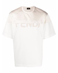 Fendi Two Tone Logo T Shirt