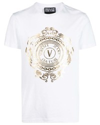 VERSACE JEANS COUTURE V Emblem Baroque Motif T Shirt