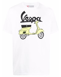 MC2 Saint Barth Vespa Graphic Print Cotton T Shirt