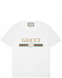 Forbedring Gurgle Rosefarve Gucci Washed T Shirt With Print, $580 | farfetch.com | Lookastic