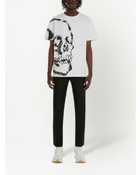Alexander McQueen Watercolour Skull T Shirt