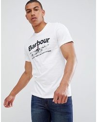 Barbour Waterline T Shirt In White