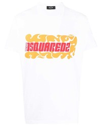 DSQUARED2 Wave Logo Print T Shirt