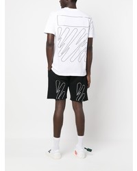 Off-White Wave Outline Diag Print T Shirt