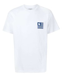 Carhartt WIP Waving State Flag Print Cotton T Shirt