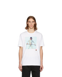 Undercover White A Orange Alex Rose T Shirt