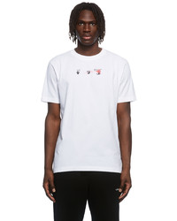 Off-White White Acrylic Arrow Graphic T Shirt
