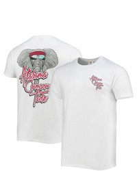 IMAGE ONE White Alabama Crimson Tide Mascot Bandana T Shirt