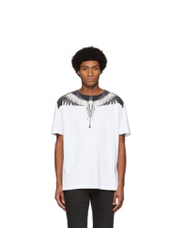 Marcelo Burlon County of Milan White And Black Wings T Shirt