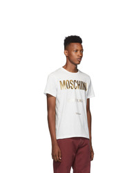 Moschino White And Gold Couture T Shirt