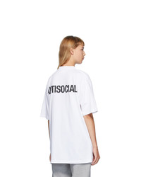 Vetements White Anti Social T Shirt