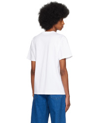 JW Anderson White Apple Core T Shirt