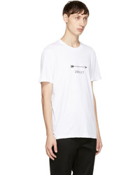Givenchy White Arrow And Show Date T Shirt