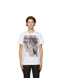 Alexander McQueen White Atelier Print T Shirt