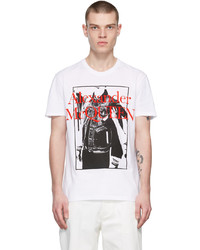 Alexander McQueen White Atelier Print T Shirt