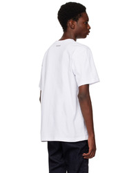 Sacai White Back To Back To Back T Shirt