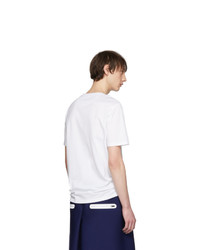 Fendi White Bag Bugs Pocket T Shirt