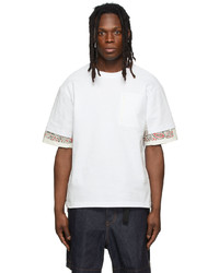 Sacai White Bandana Print T Shirt