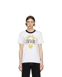 VERSACE JEANS COUTURE White Barocco Chain T Shirt
