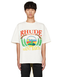 Rhude White Beach Chair T Shirt