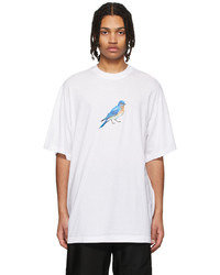 JERIH White Bluebird T Shirt