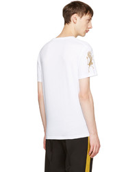 Alexander McQueen White Bullion T Shirt