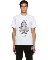 Casablanca White Casa Club Print T Shirt