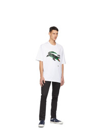 Lacoste White Chinatown Market Edition Logo T Shirt