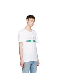 Gucci White Classic Logo T Shirt
