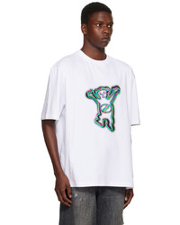 We11done White Colorful Teddy T Shirt