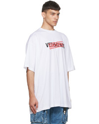 Vetements White Confidential T Shirt