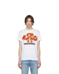 DSQUARED2 White Cool Fit Graphic T Shirt