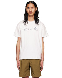 Noah White Cotton T Shirt