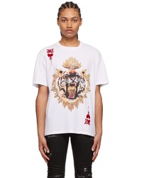 Just Cavalli White Cotton T Shirt