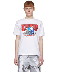 AAPE BY A BATHING APE White Cotton T Shirt