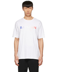 Balmain White Cotton T Shirt