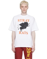 Stray Rats White Cotton T Shirt