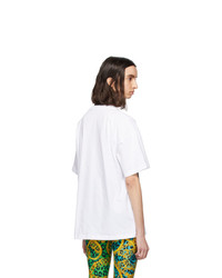 Versace Jeans Couture White Couture Leopard T Shirt