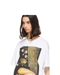 Versace Jeans Couture White Couture Leopard T Shirt