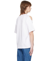 The World Is Your Oyster White Cutout T Shirt