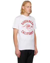 DSQUARED2 White D2 California Cool T Shirt