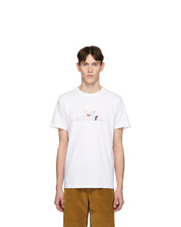 Norse Projects White Daniel Frost Edition Reading T Shirt