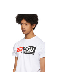 Diesel White Diego Cuty T Shirt