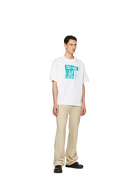 Acne Studios White Dizonord Edition Cold Front T Shirt
