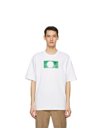 Acne Studios White Dizonord Edition Printed T Shirt