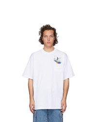 Gcds White Donald Duck Pocket T Shirt